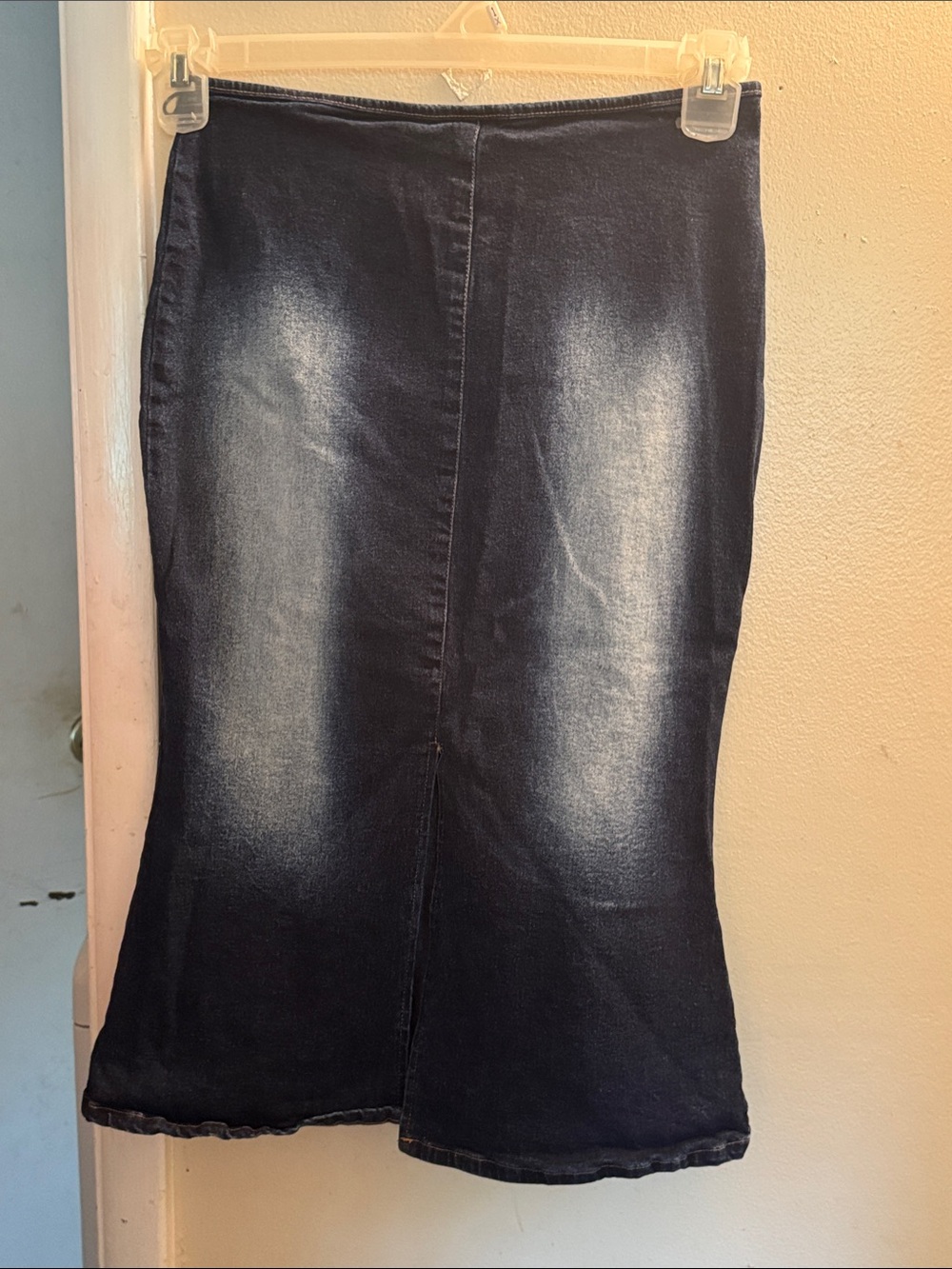 SHEIN Dark Blue Washed Denim Mini Skirt